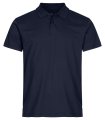 Heren Poloshirt Clique Single Jersey 028280 dark navy